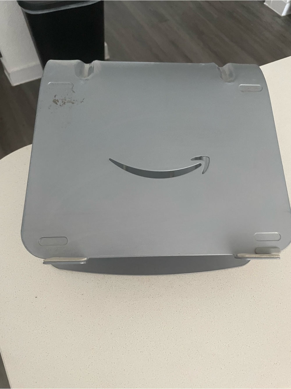 Amazon Silver Gray Folding Laptop Stand - Aluminum Adjustable Riser